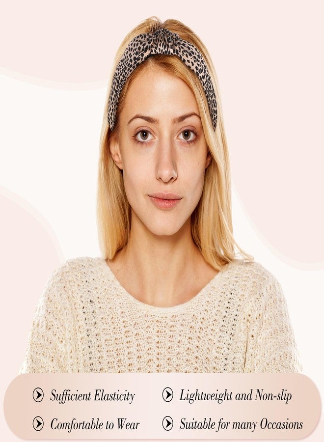 obeoby Headbands for Women, 8Pcs Leopard Knotted Headbands Fashion Hairbands Stocking Stuffers for Women and Girls - Image 4